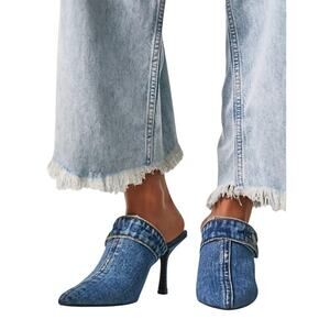 Jeffrey Campbell Blue Heels Chic Denim Style